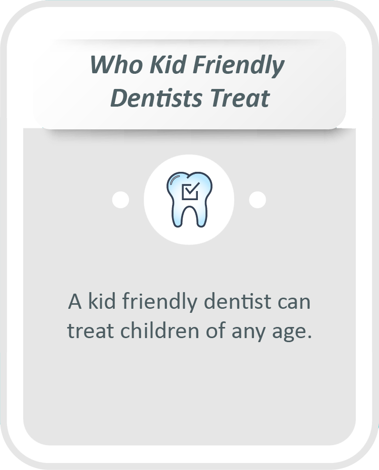 Teen friendly dentist infographic: A teen friendly dentist can treat teenren of any age.