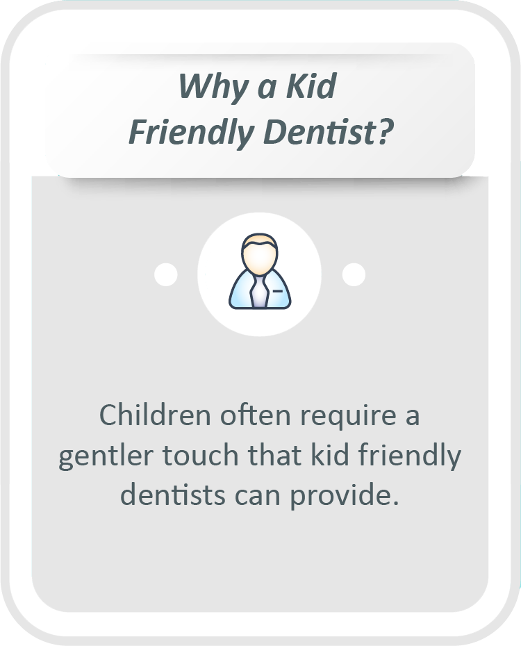 Teen friendly dentist infographic: Children often require a gentler touch that teen friendly dentists can provide.